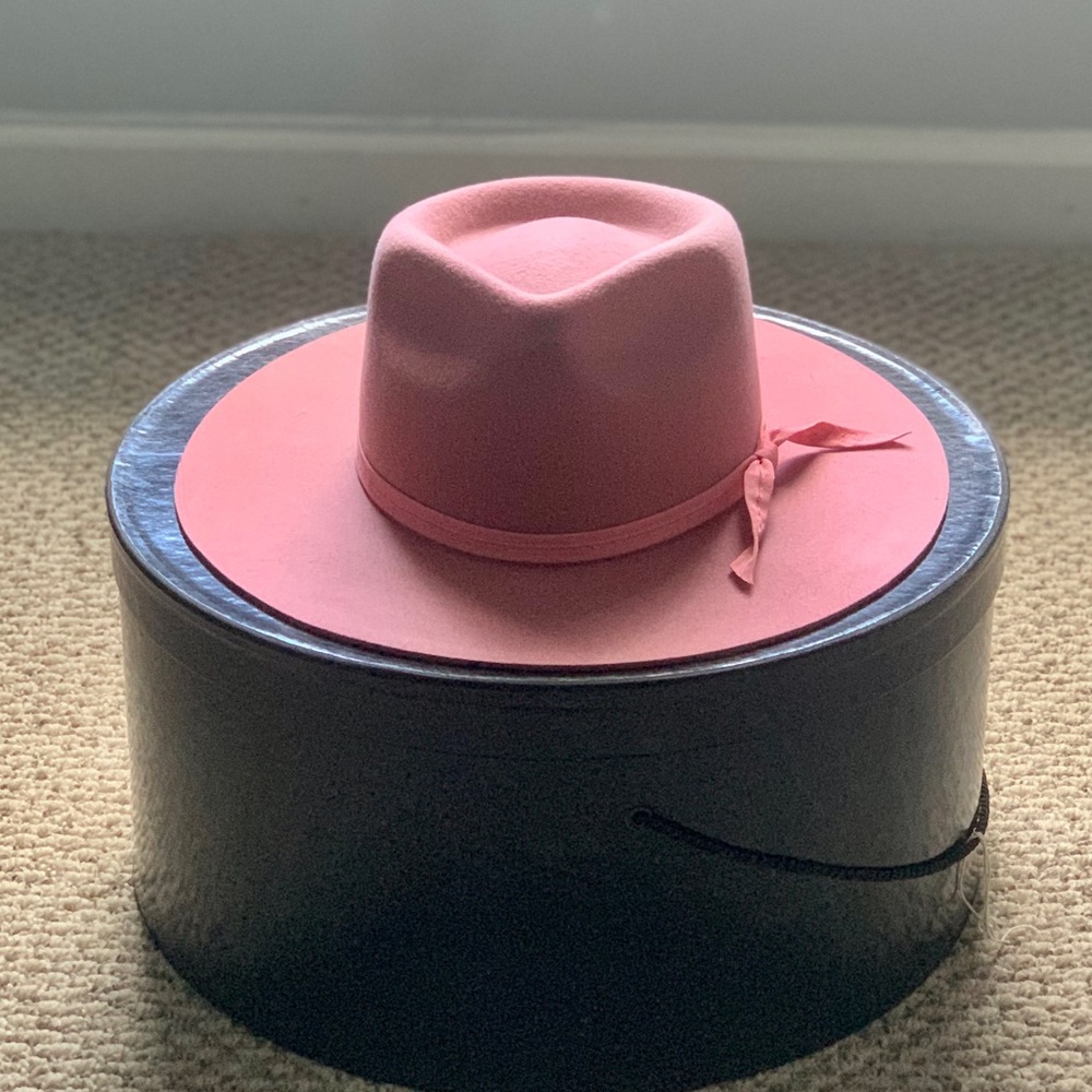 Lack of Color pink wool hat